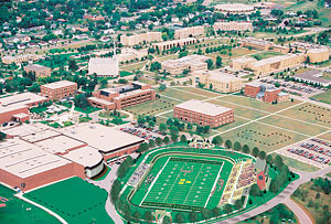 Stadium and proposed wings