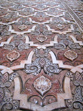 Intricate tiles in Middle East