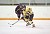 First year forward Jaclyn Dufault handles the puck.