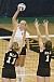 Jennifer Thelemann knocks down one of her 19 kills.