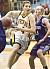 Julia Schultz goes hard to the basket.