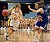 Jess Vadnais drives to the hoop for two of her 24 points.