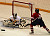 Niki Laferriere makes a save during the third period.