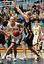 Vicky Peterson drives through the lane.