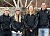 Coach Jed Friedrich and the national qualifiers from the Gustavus women's Nordic ski team