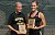 Samanth Frank (left) and Megan Gaard (right) with second place trophies.