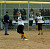 Jennifer Knutson scores off of a Gretchen Emich double in the second game versus Macalester.